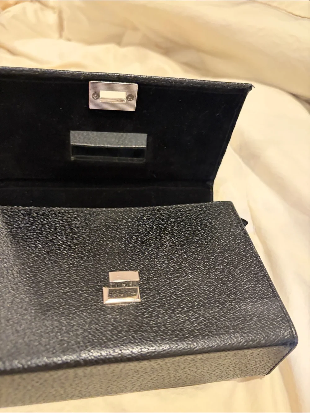Structured Black Top-Handle Satchel